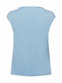 comma Blusen*Damen Blusentop hellblau uni