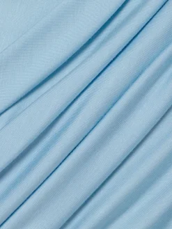 comma Blusen*Damen Blusentop hellblau uni