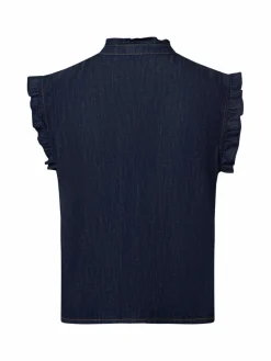 More & More Blusen*Damen Blusentop denim uni