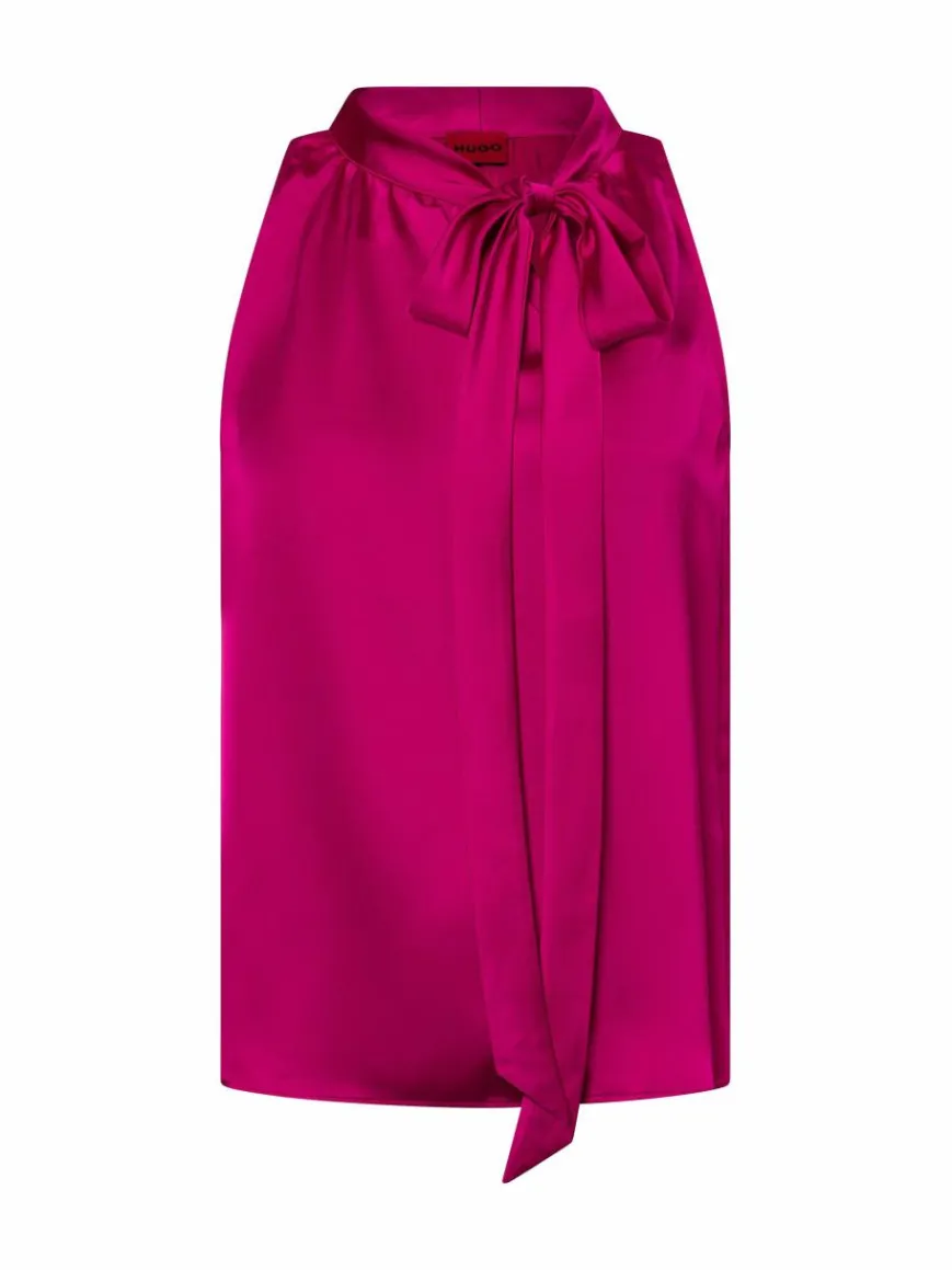 HUGO Blusen*Damen Blusentop - Celuni-1 pink uni