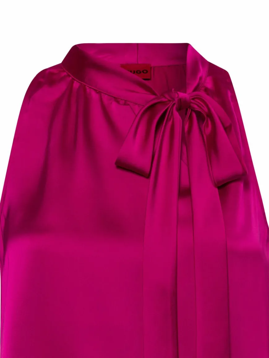 HUGO Blusen*Damen Blusentop - Celuni-1 pink uni