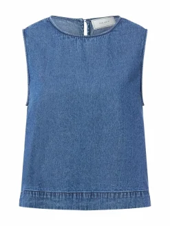 Neo Noir Blusen*Damen Blusentop - Svetlana denim uni