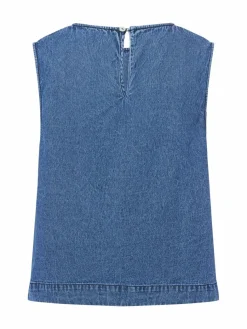 Neo Noir Blusen*Damen Blusentop - Svetlana denim uni