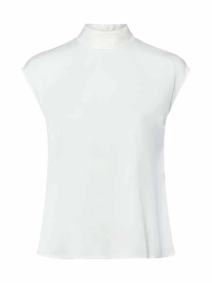 BOSS Blusen*Damen Blusentop aus Seide ecru uni