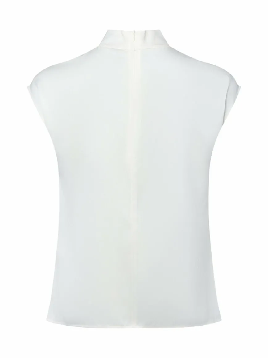 BOSS Blusen*Damen Blusentop aus Seide ecru uni