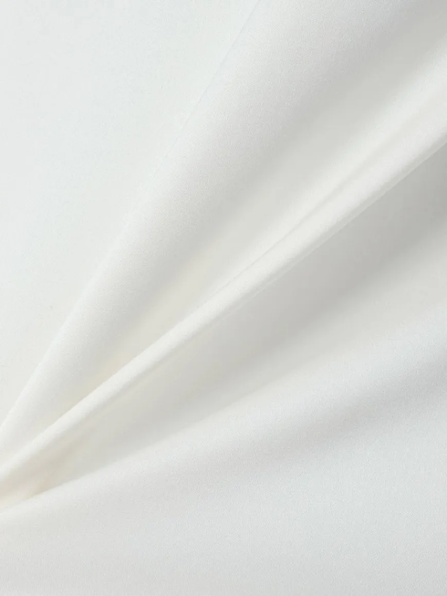 BOSS Blusen*Damen Blusentop aus Seide ecru uni