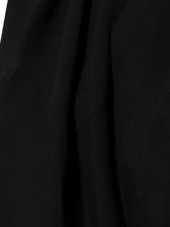 Someday Blusen*Damen Blusentop mit Leinenanteil schwarz uni