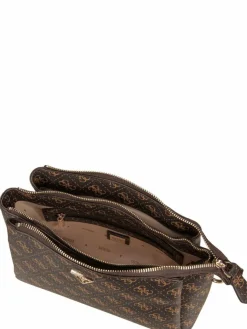 GUESS Taschen & Rucksäcke*Damen Bodybag - Noelle II Tri Comp CB 72120 Logo braun uni