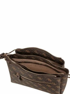 GUESS Taschen & Rucksäcke*Damen Bodybag - Noelle II Tri Comp CB 72120 Logo braun uni