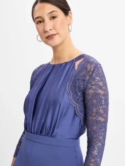 Swing Blazer*Damen Bolero blau uni