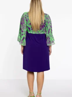 YOEK Blazer*Damen Bolero grün bedruckt