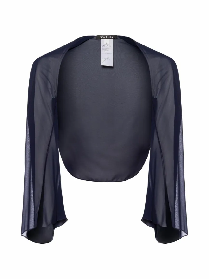 Swing Pullover & Strickjacken|Schals & Tücher*Damen Bolero marine uni