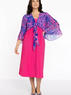 YOEK Blazer*Damen Bolero rosa bedruckt