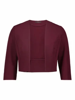 Vera Mont Blazer*Damen Bolero-Jacke bordeaux uni