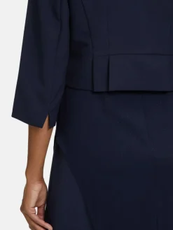 Vera Mont Blazer*Damen Bolero-Jacke marine blau uni