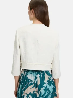 Betty & Co Blazer*Damen Bolero-Jacke beige uni
