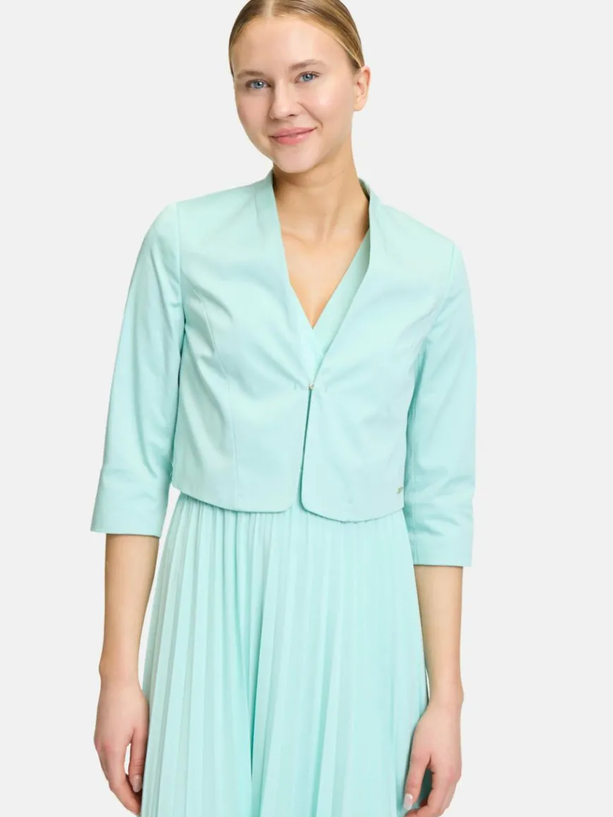 Betty & Co Blazer*Damen Bolero-Jacke türkis uni