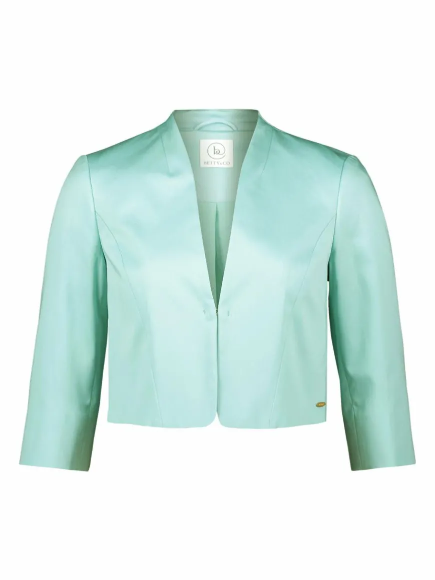 Betty & Co Blazer*Damen Bolero-Jacke türkis uni