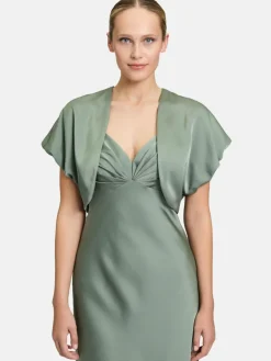 Vera Mont Blazer*Damen Bolero-Jacke grün uni