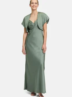 Vera Mont Blazer*Damen Bolero-Jacke grün uni