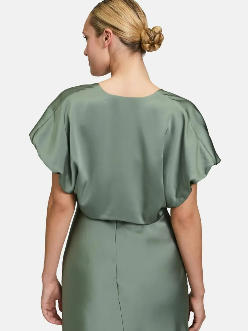 Vera Mont Blazer*Damen Bolero-Jacke grün uni