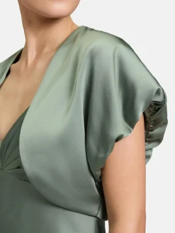 Vera Mont Blazer*Damen Bolero-Jacke grün uni