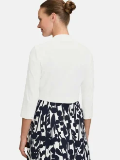 Vera Mont Blazer*Damen Bolero-Jacke weiß uni