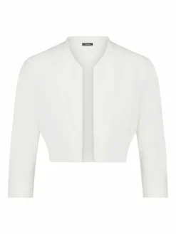 Vera Mont Blazer*Damen Bolero-Jacke weiß uni