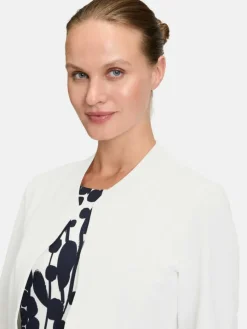 Vera Mont Blazer*Damen Bolero-Jacke weiß uni