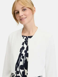 Vera Mont Blazer*Damen Bolero-Jacke weiß uni