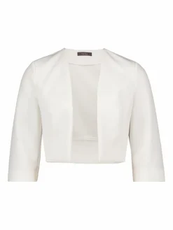 Vera Mont Blazer*Damen Bolero-Jacke weiß uni