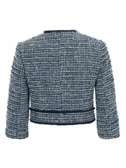 Betty & Co Blazer*Damen Bolero-Jacke blau uni