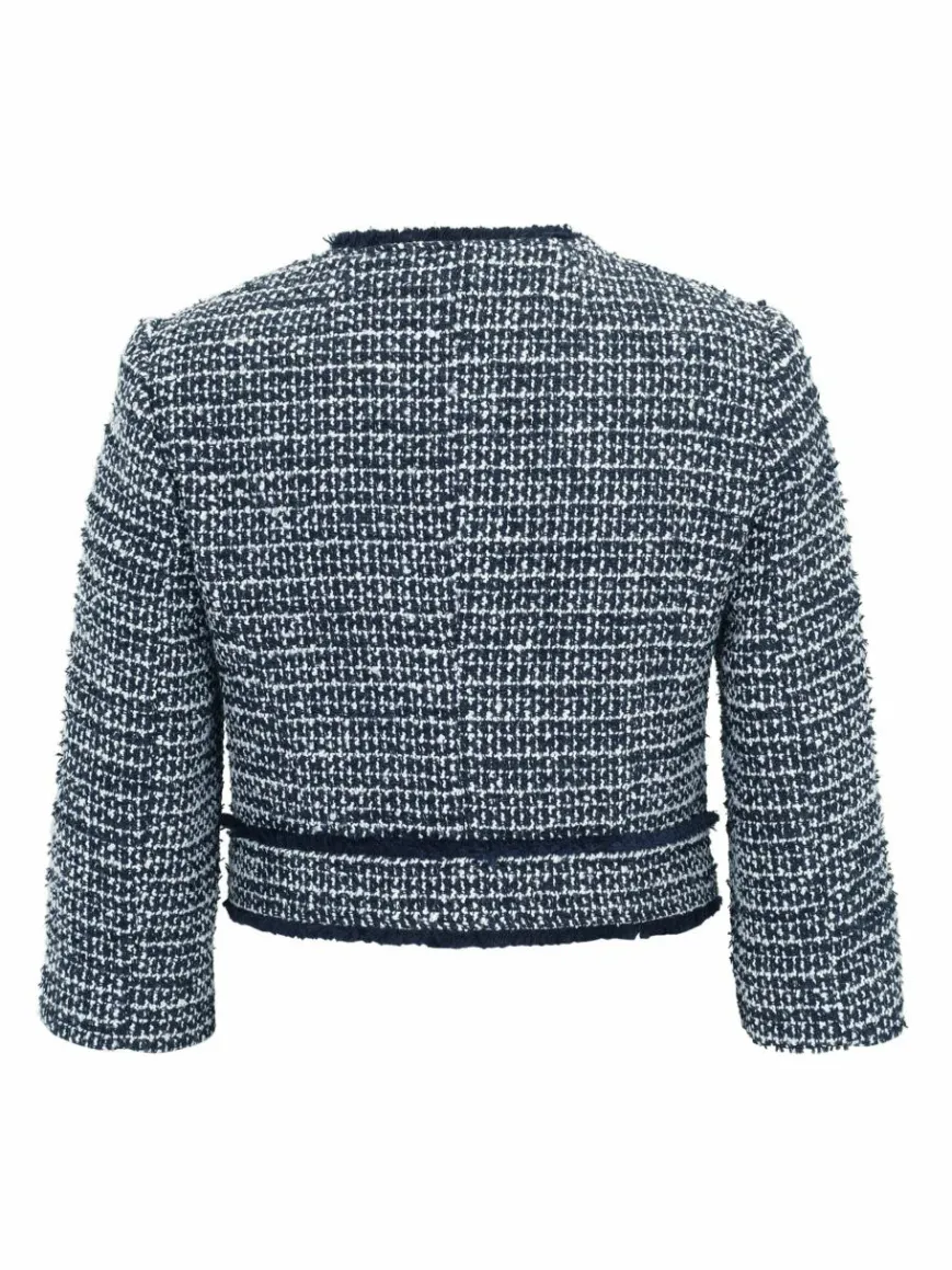 Betty & Co Blazer*Damen Bolero-Jacke blau uni