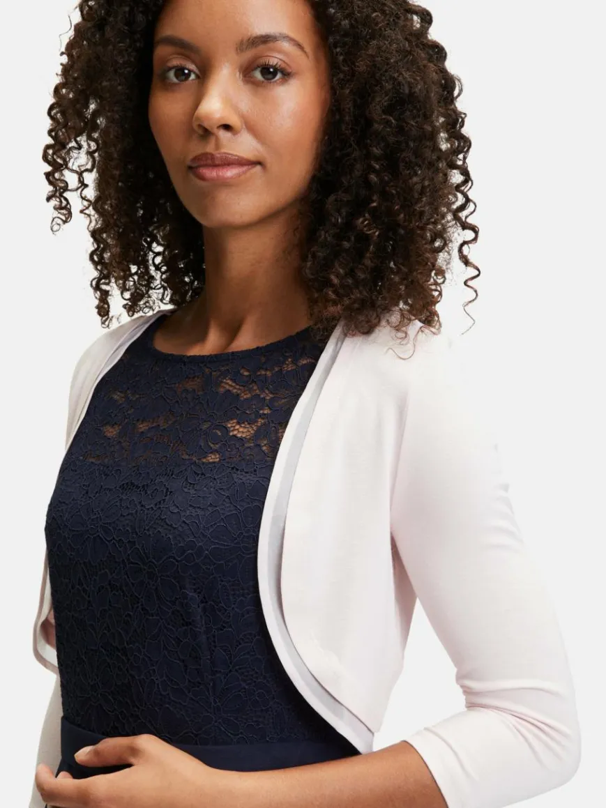 Vera Mont Pullover & Strickjacken*Damen Bolero-Jacke rosa altrosa uni