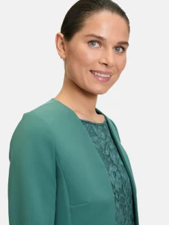 Vera Mont Blazer*Damen Bolero-Jacke smaragd uni