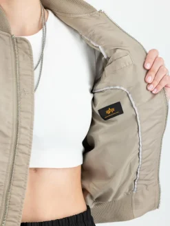 Alpha Industries Jacken & Westen*Damen Bomberjacke grün uni