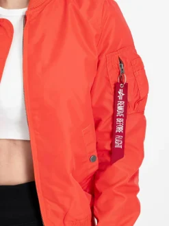 Alpha Industries Jacken & Westen*Damen Bomberjacke rot uni