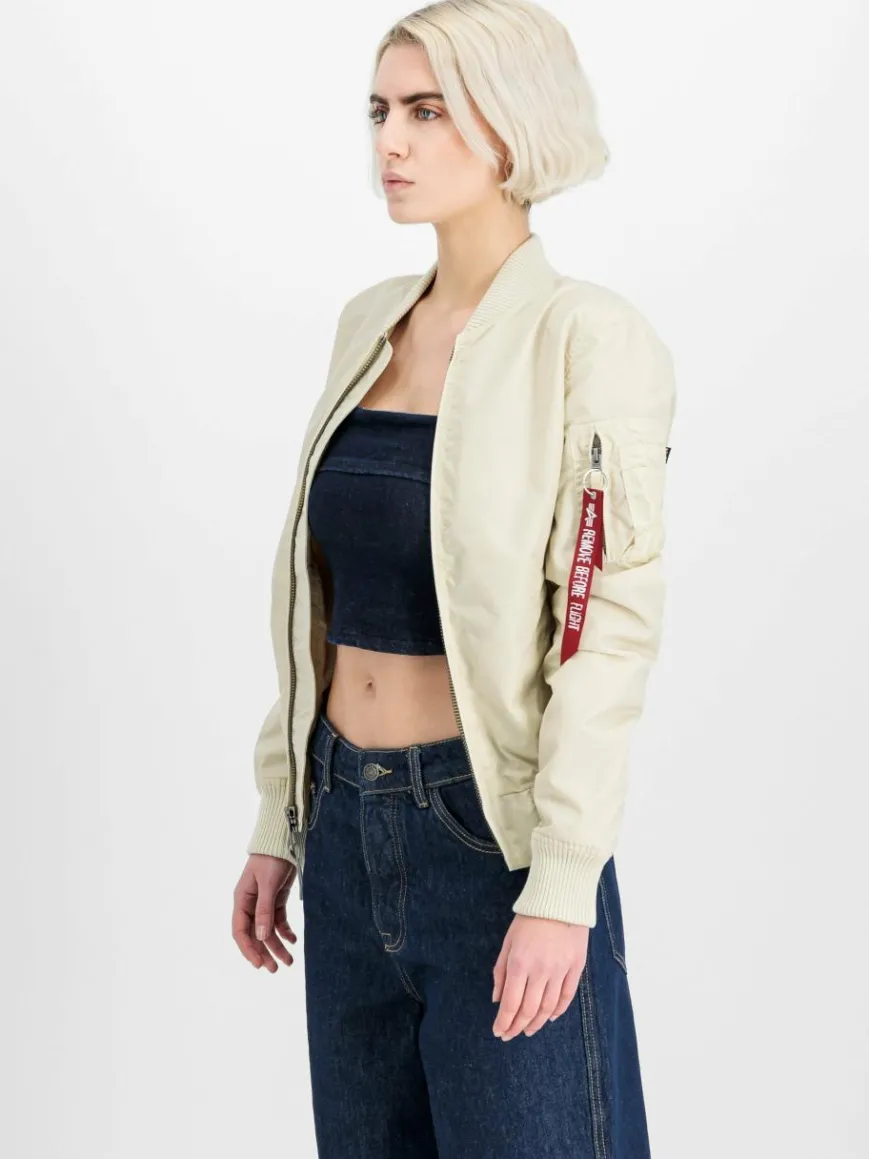 Alpha Industries Jacken & Westen*Damen Bomberjacke weiß uni