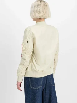 Alpha Industries Jacken & Westen*Damen Bomberjacke weiß uni