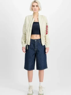 Alpha Industries Jacken & Westen*Damen Bomberjacke weiß uni