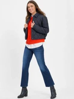 Cambio Jeans|Hosen*Damen Bootcut Jeans - Francesca dark stone uni