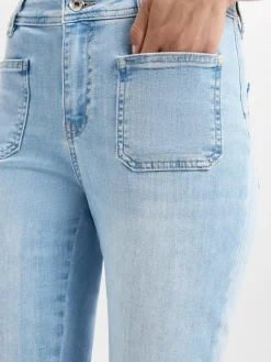 MOS MOSH Jeans*Damen Bootcut Jeans - MMAshley Olympos bleached uni