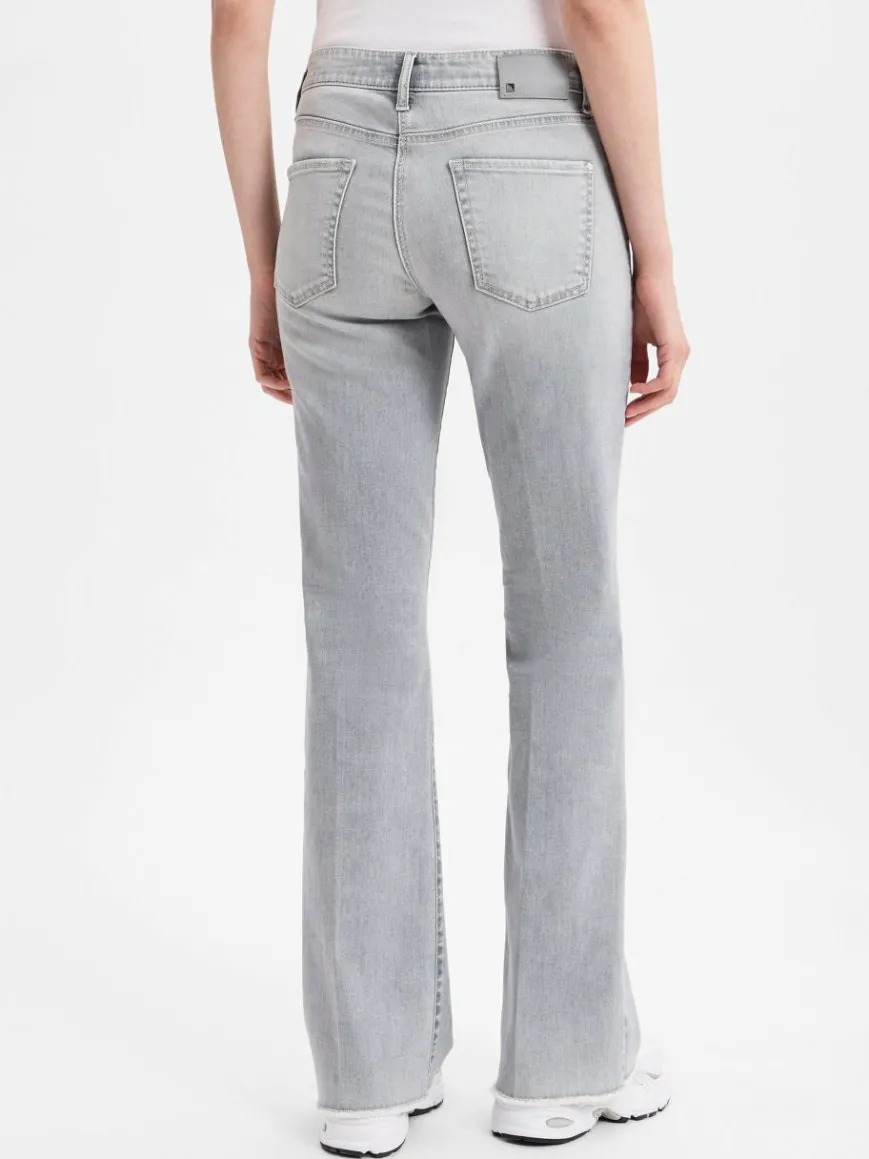 Cambio Jeans*Damen Bootcut-Jeans - Paris hellgrau uni