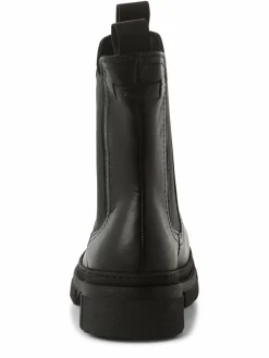 Tamaris Boots & Stiefeletten*Damen Boots aus Leder schwarz uni