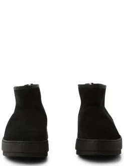 Tommy Hilfiger Boots & Stiefeletten*Damen Boots aus Leder schwarz uni