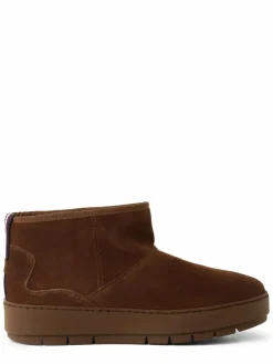 Tommy Hilfiger Boots & Stiefeletten*Damen Boots aus Leder cognac uni