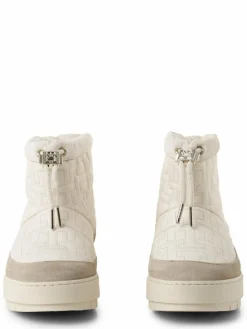 Tommy Hilfiger Boots & Stiefeletten*Damen Boots mit Leder-Anteil ecru beige uni