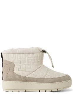 Tommy Hilfiger Boots & Stiefeletten*Damen Boots mit Leder-Anteil ecru beige uni