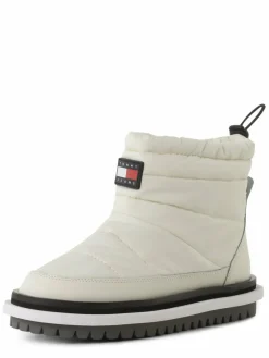 Tommy Jeans Boots & Stiefeletten*Damen Boots mit Leder-Anteil vanille uni