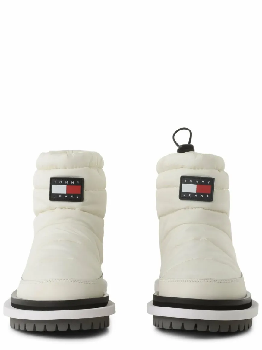 Tommy Jeans Boots & Stiefeletten*Damen Boots mit Leder-Anteil vanille uni